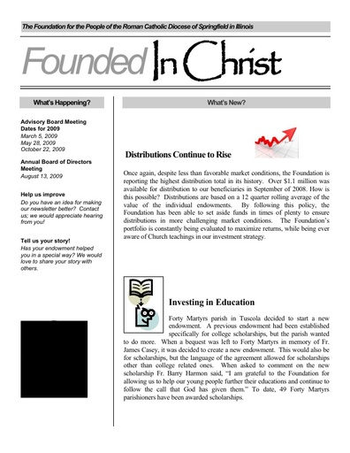 Fall 2008 Newsletter